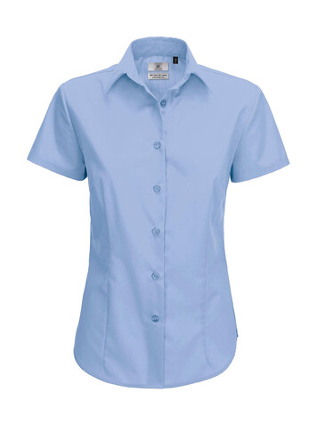 B &amp; C Smart SSL/women Poplin Shirt, Black, XS bedrucken, Art.-Nr. 717421012