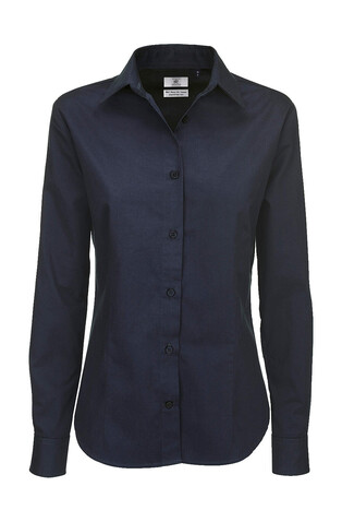 B &amp; C Sharp LSL/women Twill Shirt, Navy, 4XL bedrucken, Art.-Nr. 718422009