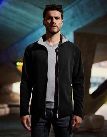 Regatta Ascender 250 Fleece Jacket, Black/Mineral Grey, XL bedrucken, Art.-Nr. 719171856