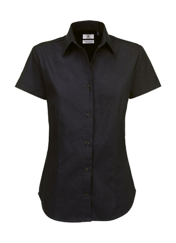 B &amp; C Sharp SSL/women Twill Shirt, Black, 3XL bedrucken, Art.-Nr. 719421018