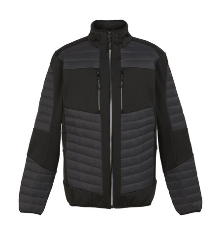 Regatta E-Volve Thermal Hybrid Jacket, Ash/Black, 2XL bedrucken, Art.-Nr. 721171597