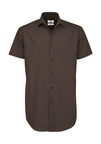 B &amp; C Black Tie SSL/men Poplin Shirt, Black, S bedrucken, Art.-Nr. 723421013
