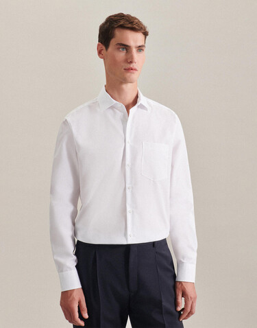 Seidensticker Seidensticker Regular Fit 1/1 Business Kent, Black, 46 bedrucken, Art.-Nr. 724201018