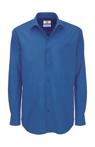 B &amp; C Heritage LSL/men Poplin Shirt, White, S bedrucken, Art.-Nr. 724420003
