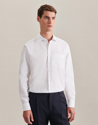 Seidensticker Seidensticker Regular Fit 1/1 Business Kent, Black, 49 bedrucken, Art.-Nr. 725201011