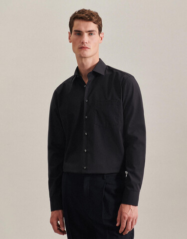 Seidensticker Seidensticker Regular Fit 1/1 Business Kent, White, 49 bedrucken, Art.-Nr. 725200001