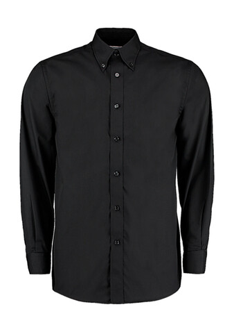 Kustom Kit Tailored Fit Business Shirt, Black, S bedrucken, Art.-Nr. 730111011