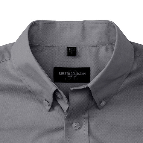 Russell Europe Oxford Shirt, Oxford Blue, M bedrucken, Art.-Nr. 731003262