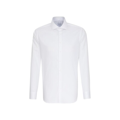 Seidensticker Seidensticker Slim Fit 1/1 Oxford Business Kent, White, 38 bedrucken, Art.-Nr. 731200002