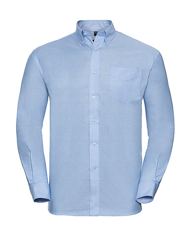 Russell Europe Oxford Shirt LS, White, S bedrucken, Art.-Nr. 732000001