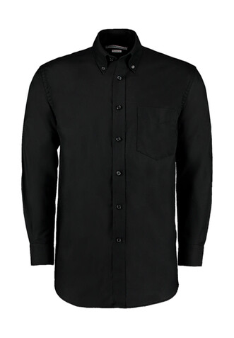 Kustom Kit Classic Fit Workwear Oxford Shirt, Black, S bedrucken, Art.-Nr. 732111011