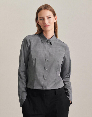 Seidensticker Seidensticker Regular Fit 1/1 Kent Women, Dark Blue, 46 bedrucken, Art.-Nr. 744202087