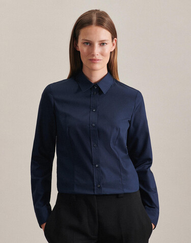 Seidensticker Seidensticker Regular Fit 1/1 Kent Women, Dark Blue, 48 bedrucken, Art.-Nr. 744202088