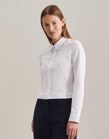 Seidensticker Seidensticker Regular Fit 1/1 Kent Women, White, 34 bedrucken, Art.-Nr. 744200001