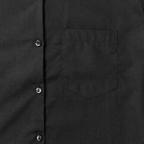 Russell Europe Ladies` Cotton Poplin Shirt LS, Black, L (40) bedrucken, Art.-Nr. 746001015
