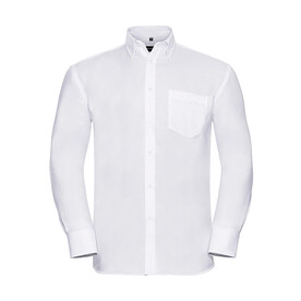 Russell Europe Men`s LS Ultimate Non-iron Shirt, White, S/15" bedrucken, Art.-Nr. 756000001 Russell Europe Men`s LS Ultimate Non-iron Shirt, White, S/15" bedrucken, Art.-Nr. 756000001
