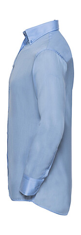 Russell Europe Men`s LS Ultimate Non-iron Shirt, Bright Sky, S/15" bedrucken, Art.-Nr. 756003101