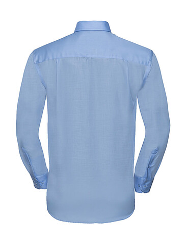 Russell Europe Men`s LS Ultimate Non-iron Shirt, White, S/15&quot; bedrucken, Art.-Nr. 756000001