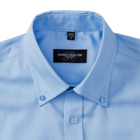 Russell Europe Men`s LS Ultimate Non-iron Shirt, White, S/15&quot; bedrucken, Art.-Nr. 756000001