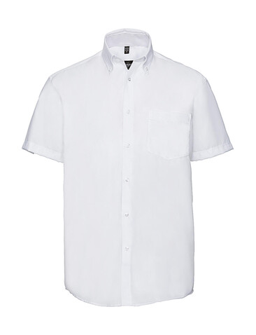 Russell Europe Men`s Ultimate Non-iron Shirt, White, M/15.5" bedrucken, Art.-Nr. 757000002