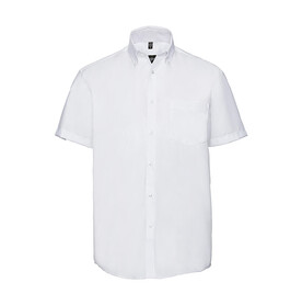 Russell Europe Men`s Ultimate Non-iron Shirt, White, S/15&amp;quot; bedrucken, Art.-Nr. 757000001