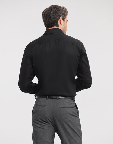 Russell Europe Tailored Ultimate Non-iron Shirt LS, Bright Sky, XL/17.5" bedrucken, Art.-Nr. 758003104