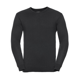 Russell Europe Men`s V-Neck Knitted Pullover, Black, 2XS bedrucken, Art.-Nr. 762001011