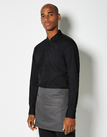 Kustom Kit Tailored Fit Mandarin Collar Shirt, Black, M bedrucken, Art.-Nr. 764111014