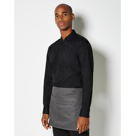 Kustom Kit Tailored Fit Mandarin Collar Shirt, Black, S bedrucken, Art.-Nr. 764111013