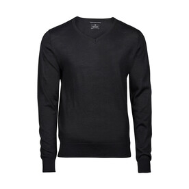Tee Jays Men`s V-Neck Sweater, Black, S bedrucken, Art.-Nr. 764541013 Tee Jays Men`s V-Neck Sweater, Black, S bedrucken, Art.-Nr. 764541013