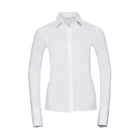Russell Europe Ladies` LS Ultimate Stretch Shirt, White, XS (34) bedrucken, Art.-Nr. 768000002 Russell Europe Ladies` LS Ultimate Stretch Shirt, White, XS (34) bedrucken, Art.-Nr. 768000002