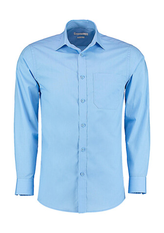 Kustom Kit Tailored Fit Poplin Shirt, Black, S/14.5" bedrucken, Art.-Nr. 771111013