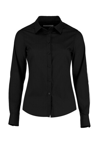 Kustom Kit Women`s Tailored Fit Poplin Shirt, White, XS bedrucken, Art.-Nr. 773110002