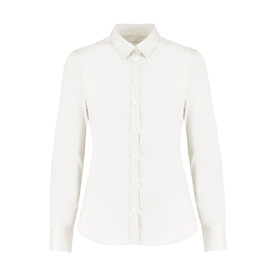 Kustom Kit Women`s Tailored Fit Stretch Oxford Shirt LS, White, 2XS bedrucken, Art.-Nr. 777110001 Kustom Kit Women`s Tailored Fit Stretch Oxford Shirt LS, White, 2XS bedrucken, Art.-Nr. 777110001