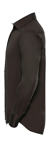 Russell Europe Fitted Stretch Shirt LS, White, XL bedrucken, Art.-Nr. 786000006