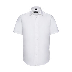 Russell Europe Fitted Stretch Shirt, White, S bedrucken, Art.-Nr. 787000003 Russell Europe Fitted Stretch Shirt, White, S bedrucken, Art.-Nr. 787000003