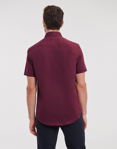 Russell Europe Fitted Stretch Shirt, White, S bedrucken, Art.-Nr. 787000003