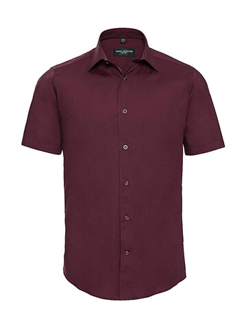 Russell Europe Fitted Stretch Shirt, White, S bedrucken, Art.-Nr. 787000003