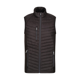 Regatta Men`s Navigate Hybrid Bodwarmer, Black/Seal Grey, S bedrucken, Art.-Nr. 788171513