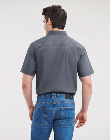Russell Europe Poplin Shirt, Convoy Grey, L bedrucken, Art.-Nr. 792001275