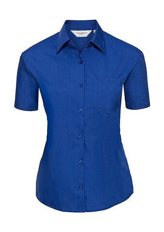 Russell Europe Ladies` Poplin Shirt, Corporate Blue, 2XL (44) bedrucken, Art.-Nr. 793002337