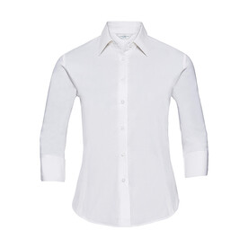 Russell Europe Ladies` 3/4 Sleeve Easy Care Fitted Shirt, White, XS bedrucken, Art.-Nr. 796000002 Russell Europe Ladies` 3/4 Sleeve Easy Care Fitted Shirt, White, XS bedrucken, Art.-Nr. 796000002