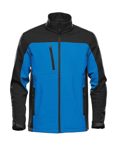 StormTech Men`s Cascades Softshell, Azure/Black, 3XL bedrucken, Art.-Nr. 796183568