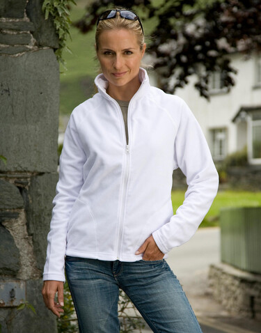 Result Microfleece Jacket, White, XS bedrucken, Art.-Nr. 801330002