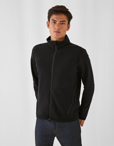 B &amp; C Coolstar/men Fleece Full Zip, Black, S bedrucken, Art.-Nr. 801421013