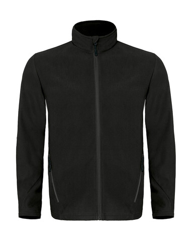 B &amp; C Coolstar/men Fleece Full Zip, Black, S bedrucken, Art.-Nr. 801421013
