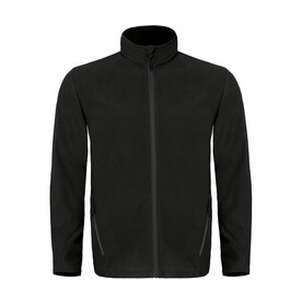 B &amp;amp; C Coolstar/men Fleece Full Zip, Black, S bedrucken, Art.-Nr. 801421013