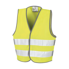 Result Junior Hi-Vis Safety Vest, Fluorescent Yellow, S (4-6) bedrucken, Art.-Nr. 802336053