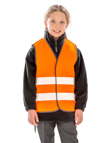 Result Junior Hi-Vis Safety Vest, Fluorescent Yellow, S (4-6) bedrucken, Art.-Nr. 802336053