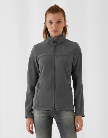 B &amp; C Coolstar/women Fleece Full Zip, Steel Grey, S bedrucken, Art.-Nr. 802421113